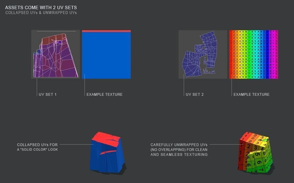 Low Poly Rocks stone sculpture Low-poly 3D model_39