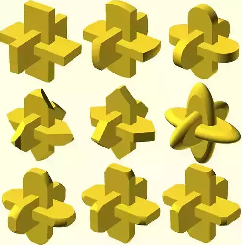 XYZ Puzzle Custom Free 3D print model