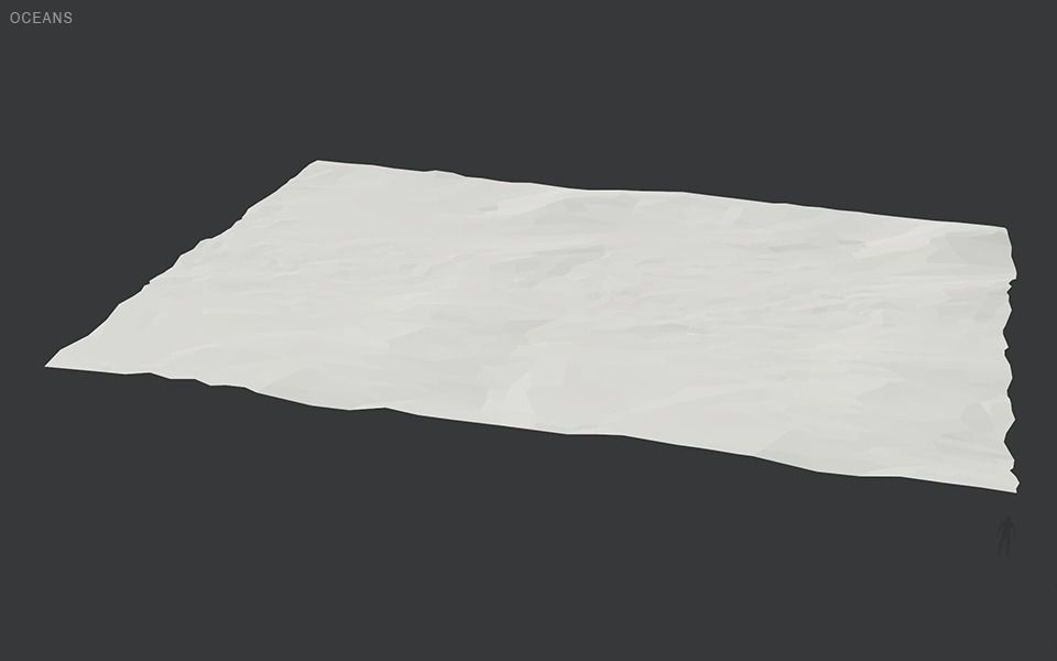 Low Poly Stones three pieces of paper Low-poly 3D model_77