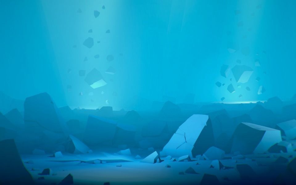 Low Poly Stones three pieces of paper Low-poly 3D model_1