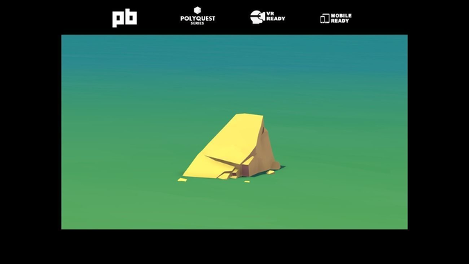 Low Poly Stones three pieces of paper Low-poly 3D model Low Poly Stones three pieces of paper Low-poly 3D model