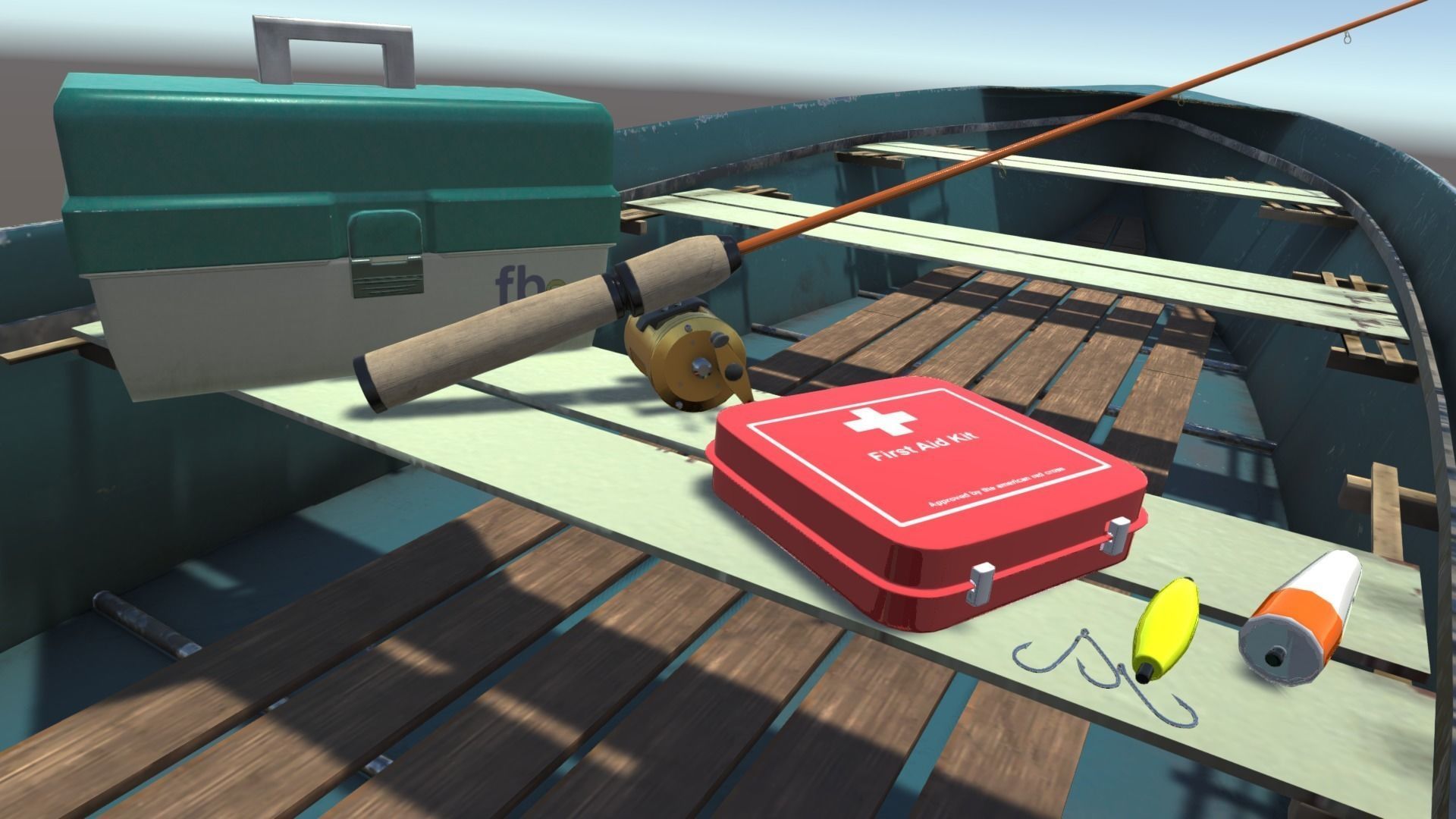 Fishing Gear Pack PBR Low-poly 3D model_0