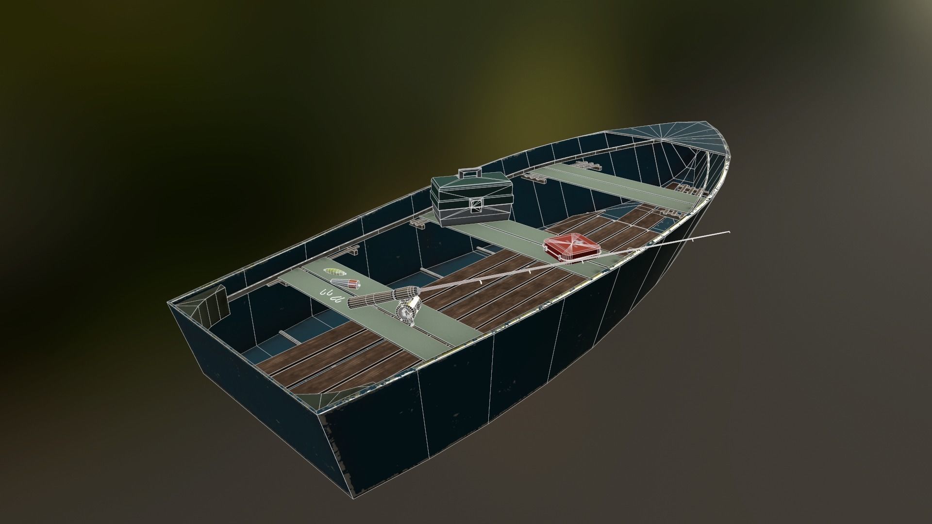 Fishing Gear Pack PBR Low-poly 3D model_1