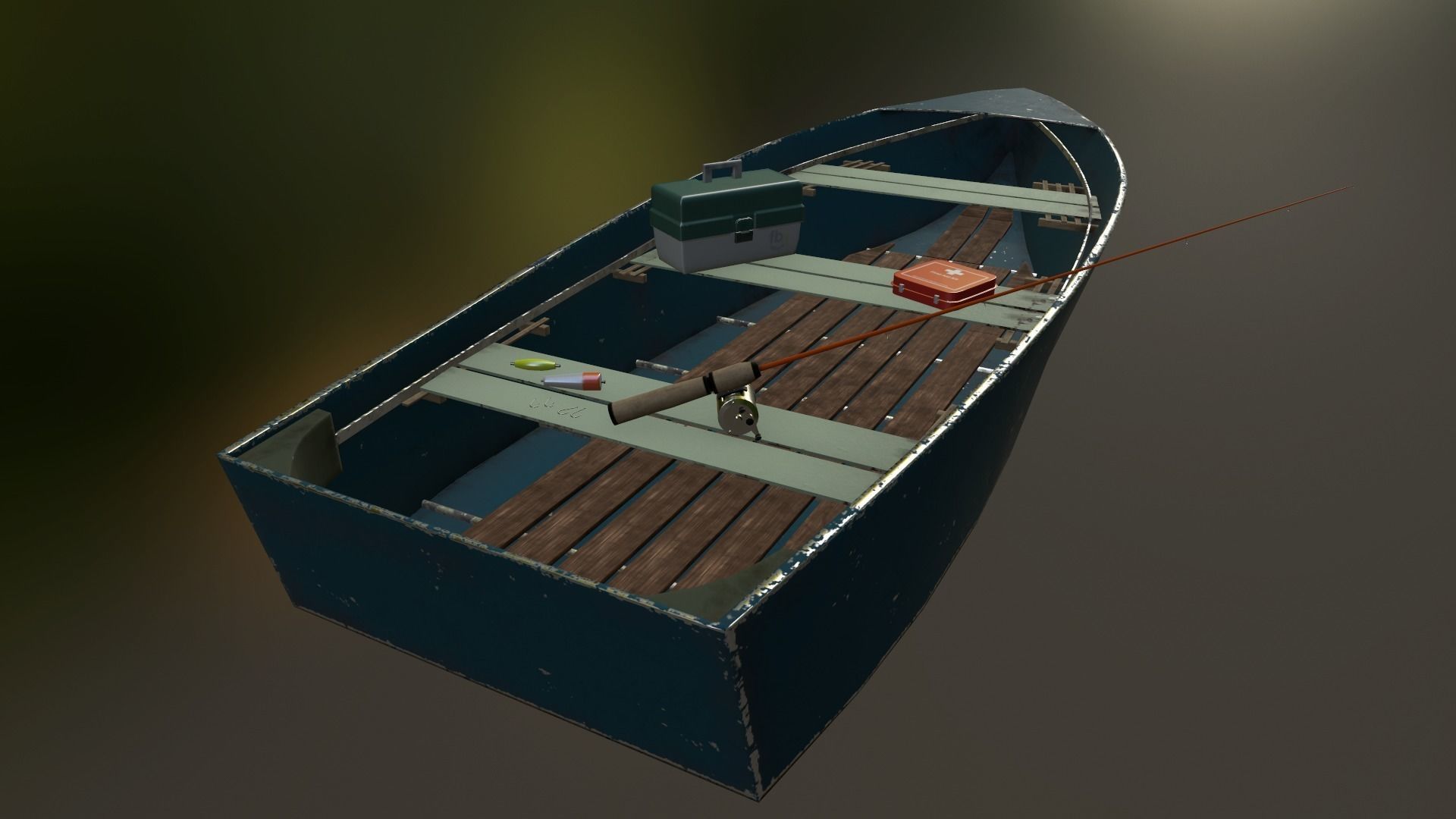 Fishing Gear Pack PBR Low-poly 3D model_3