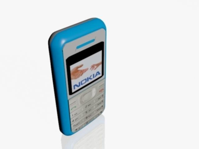 Classic Cellphone - Low Poly Free 3D model_1