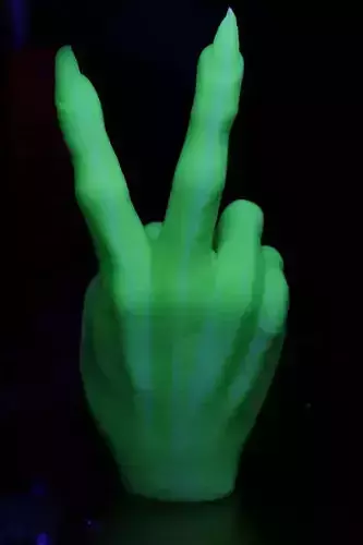 Peace Sign Gesture Gothic Free 3D print model