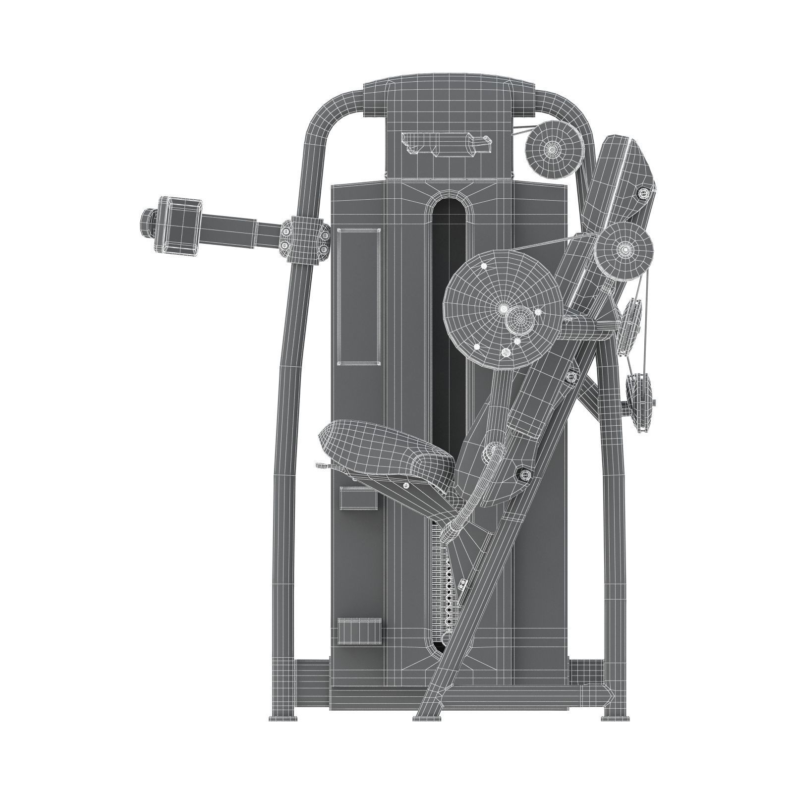 Technogym - Selectorised - Arm Curl 3D Model 3D model_6