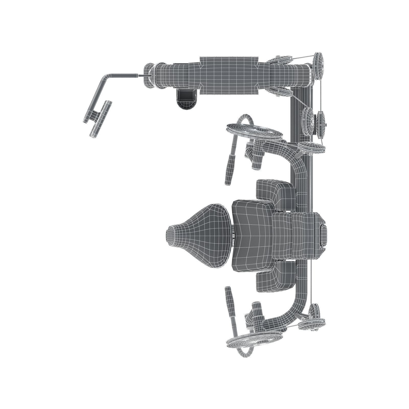 Technogym - Selectorised - Arm Curl 3D Model 3D model_7
