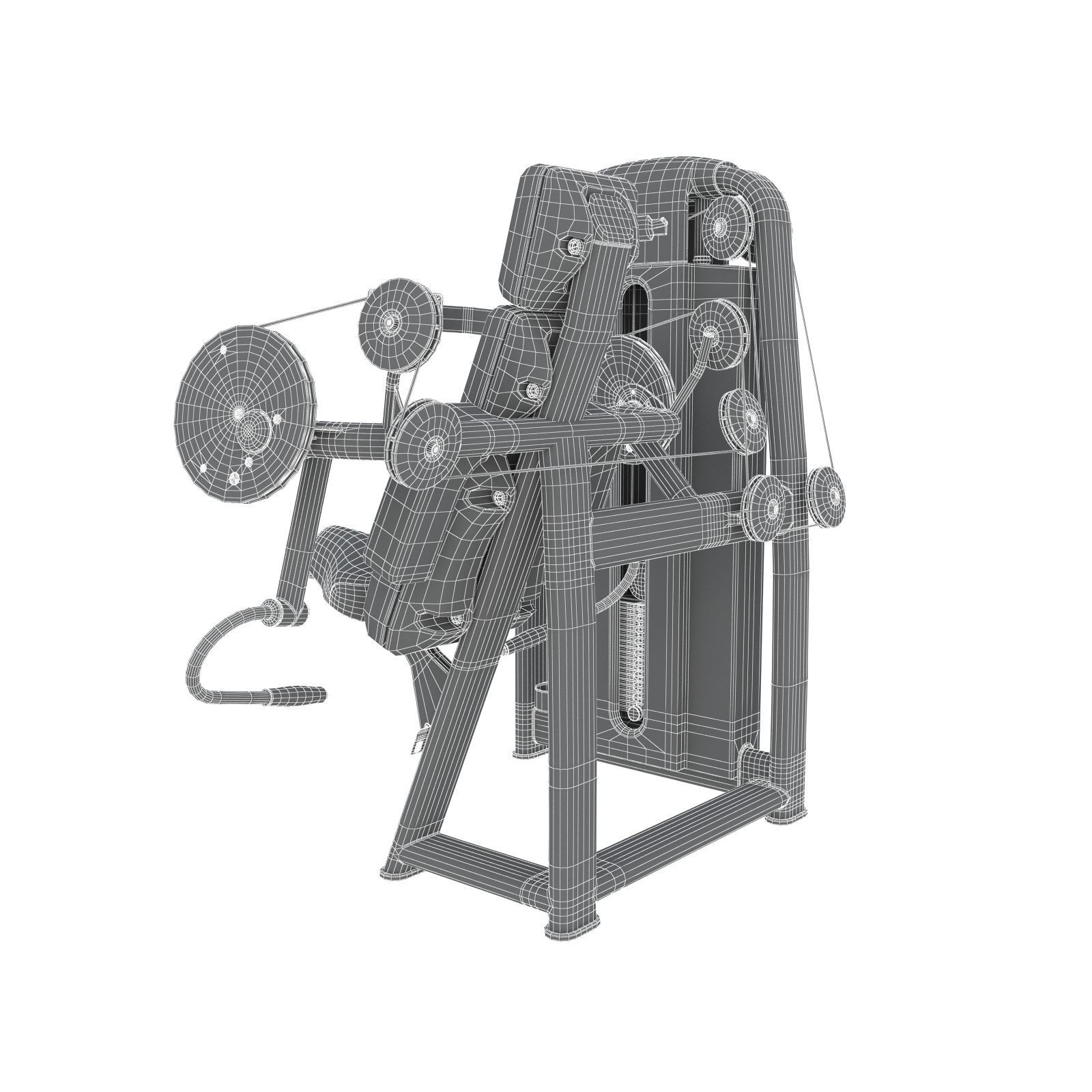 Technogym - Selectorised - Arm Curl 3D Model 3D model_9