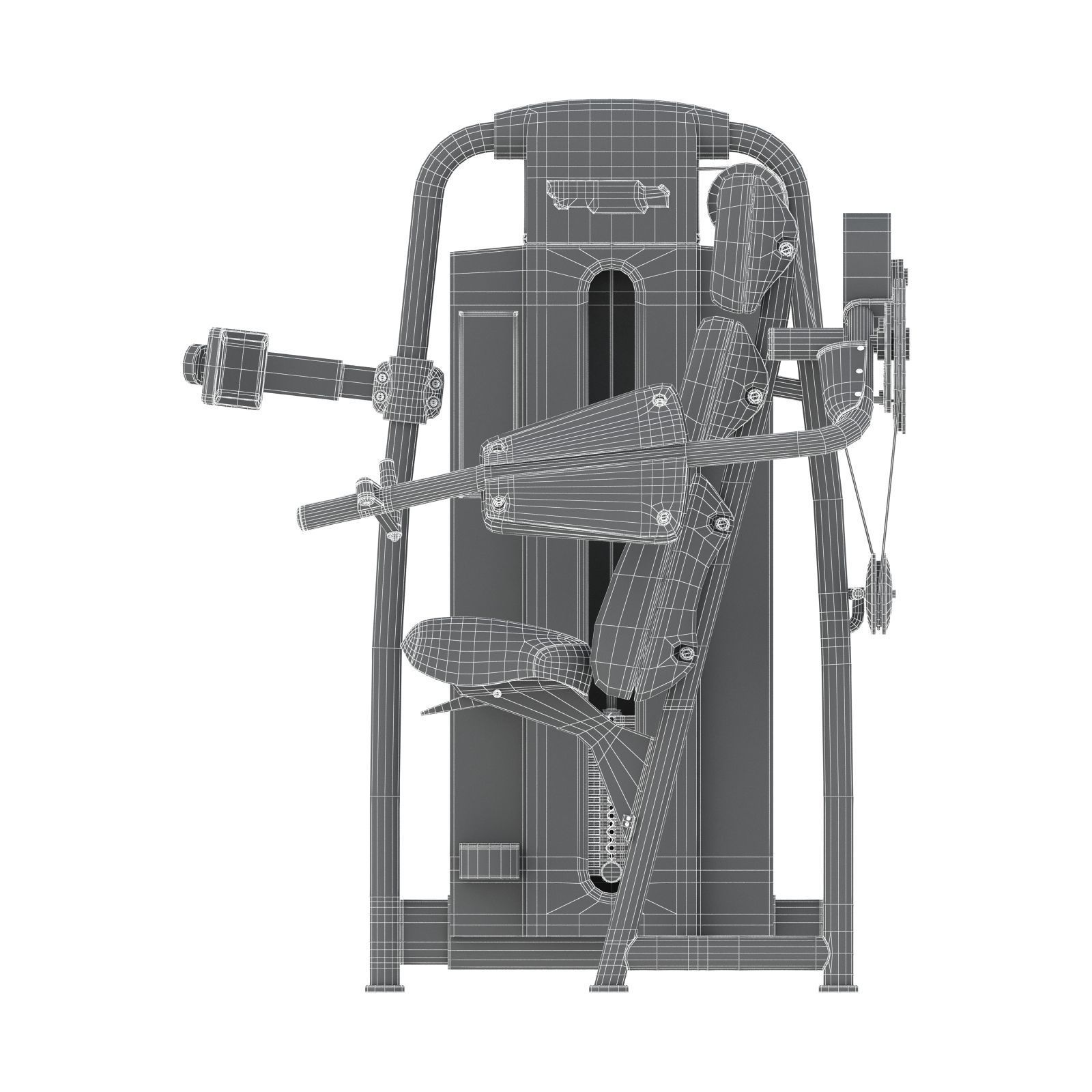 Technogym - Selectorised - Delts Machine 3D model_6