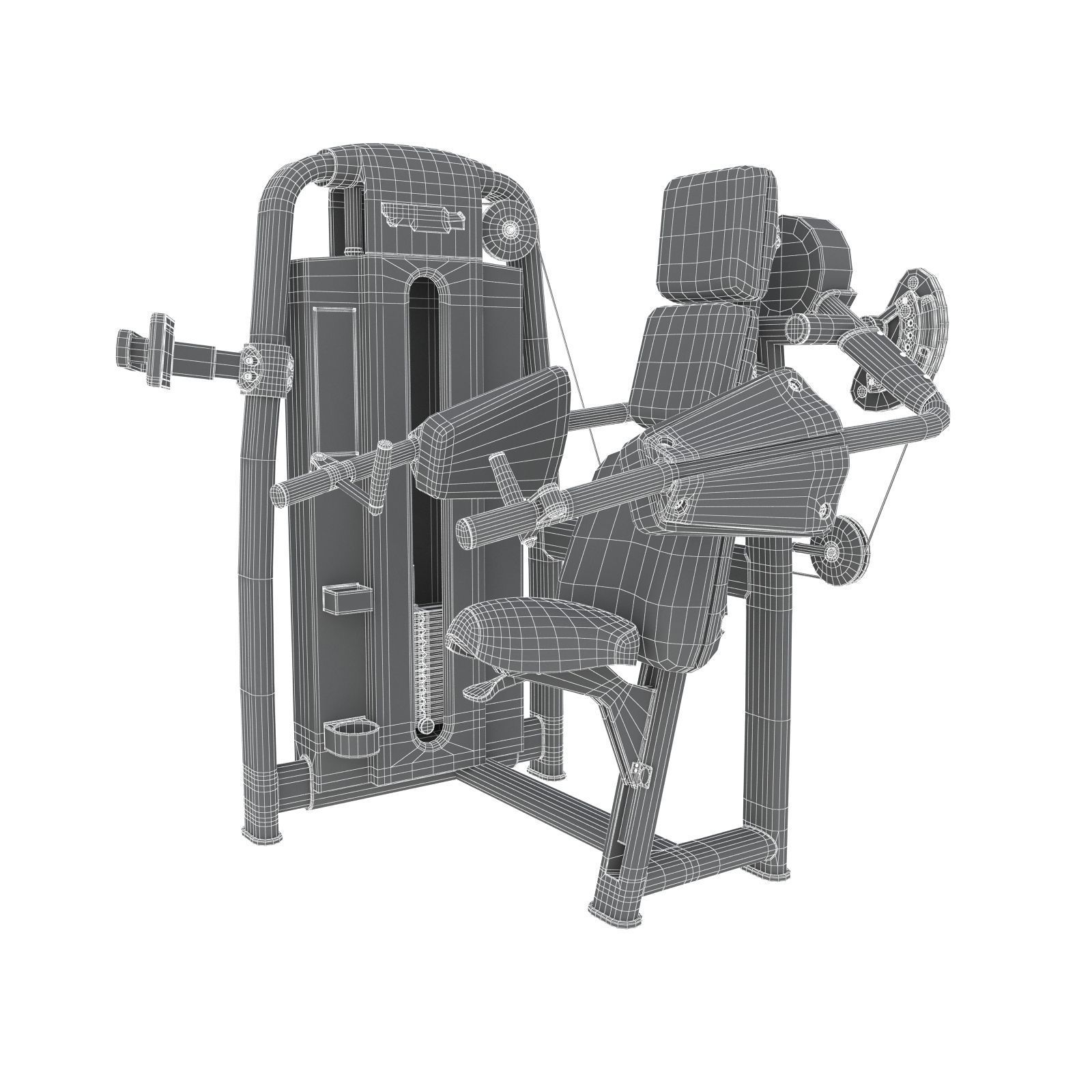 Technogym - Selectorised - Delts Machine 3D model_7