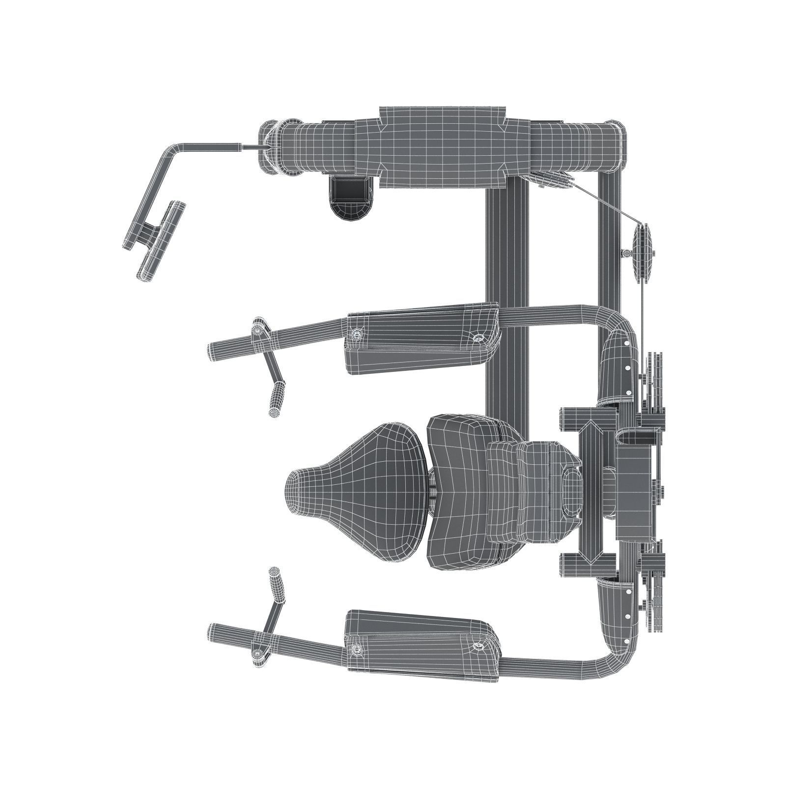 Technogym - Selectorised - Delts Machine 3D model_9