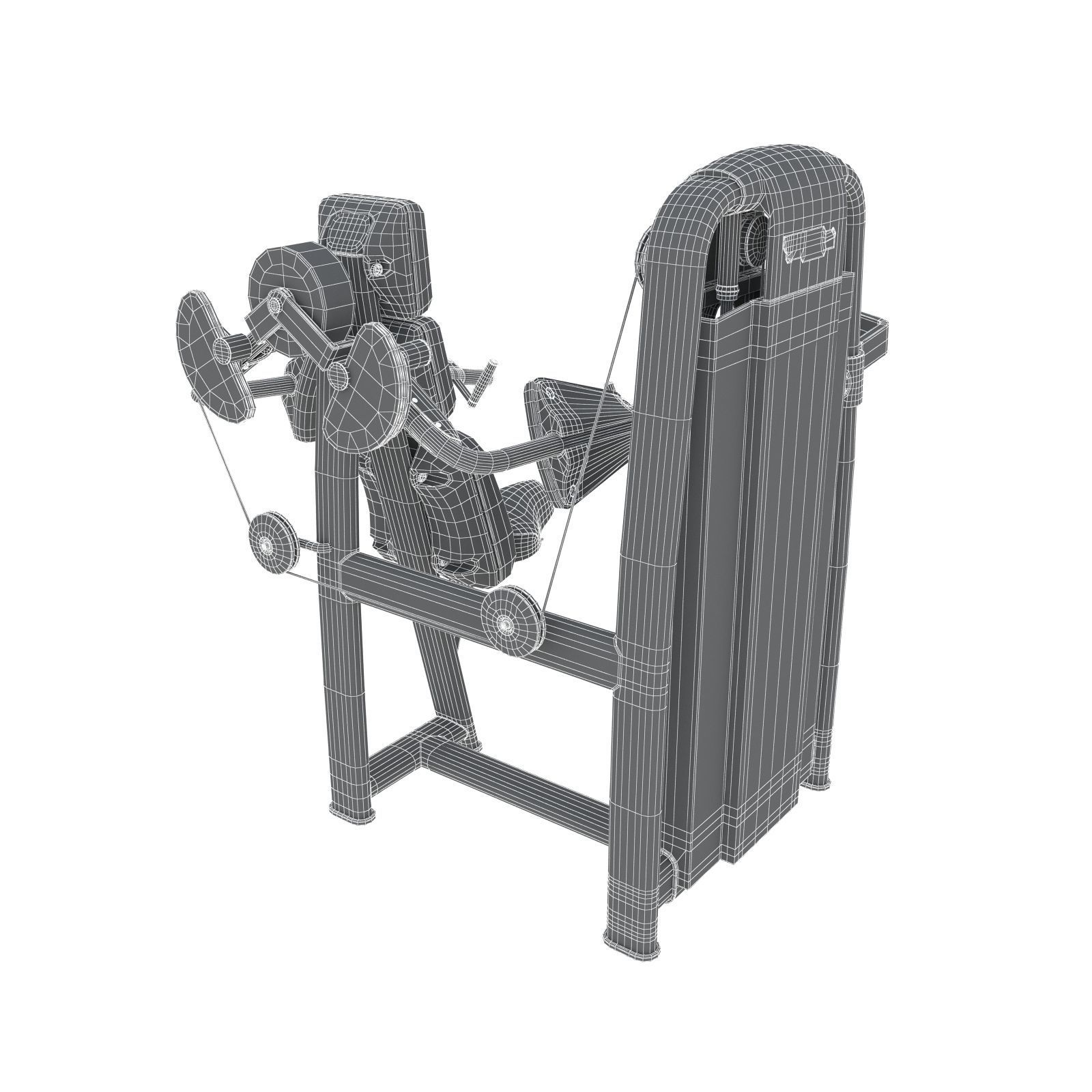 Technogym - Selectorised - Delts Machine 3D model_8