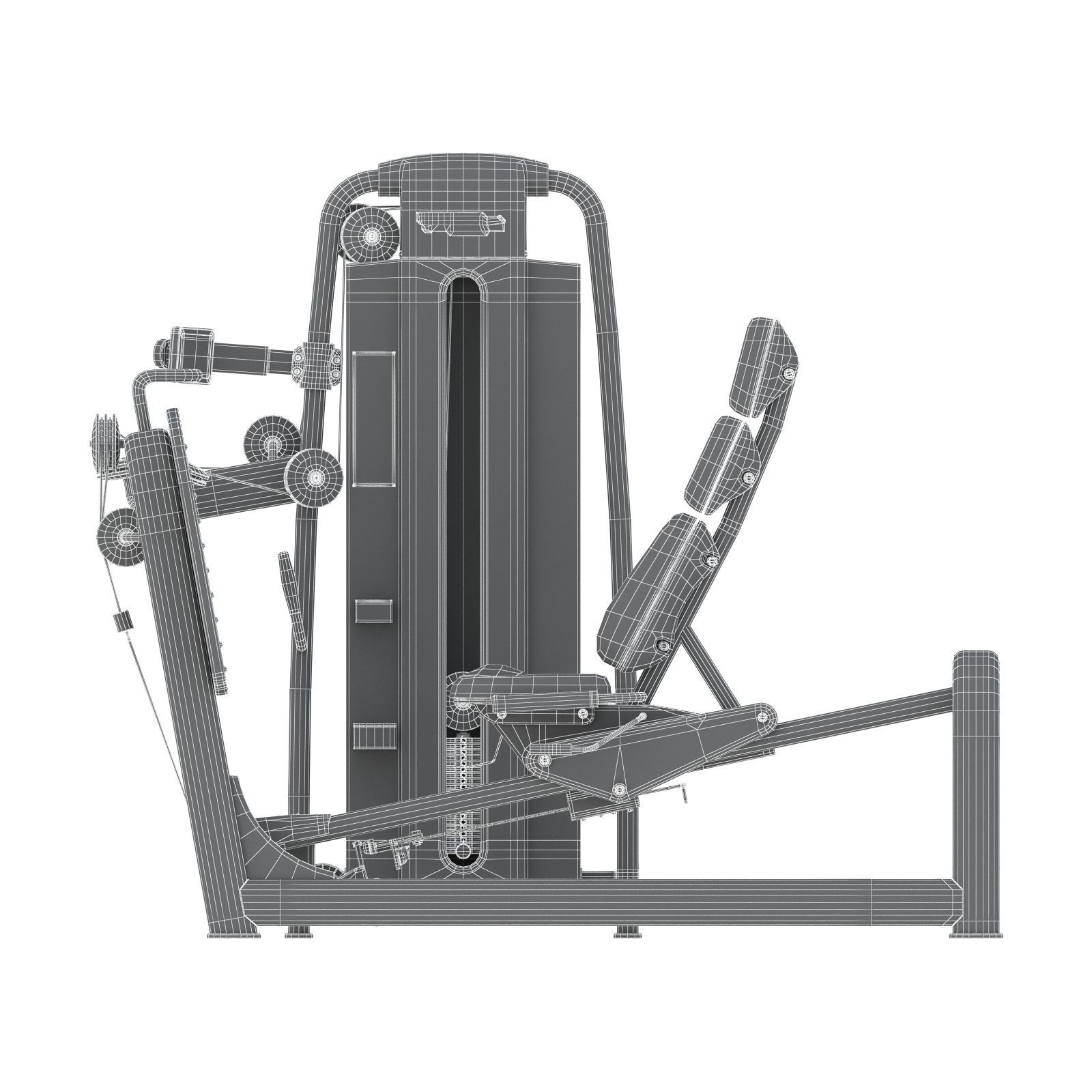 Technogym - Selectorised - Leg Press 3D model_6