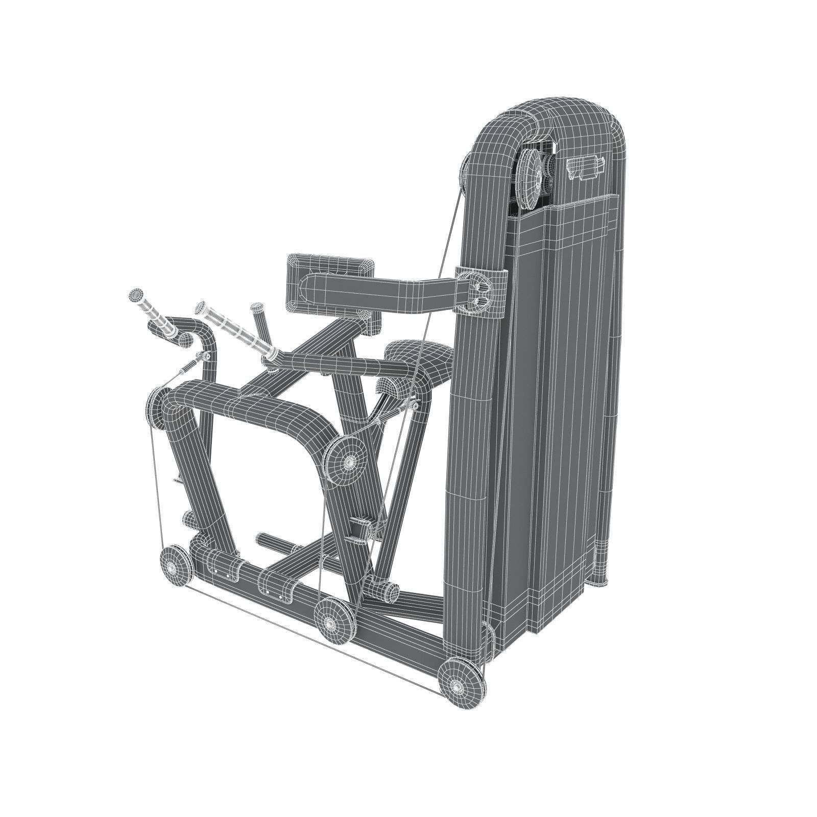 Technogym - Selectorised - Low Row  3D model_7