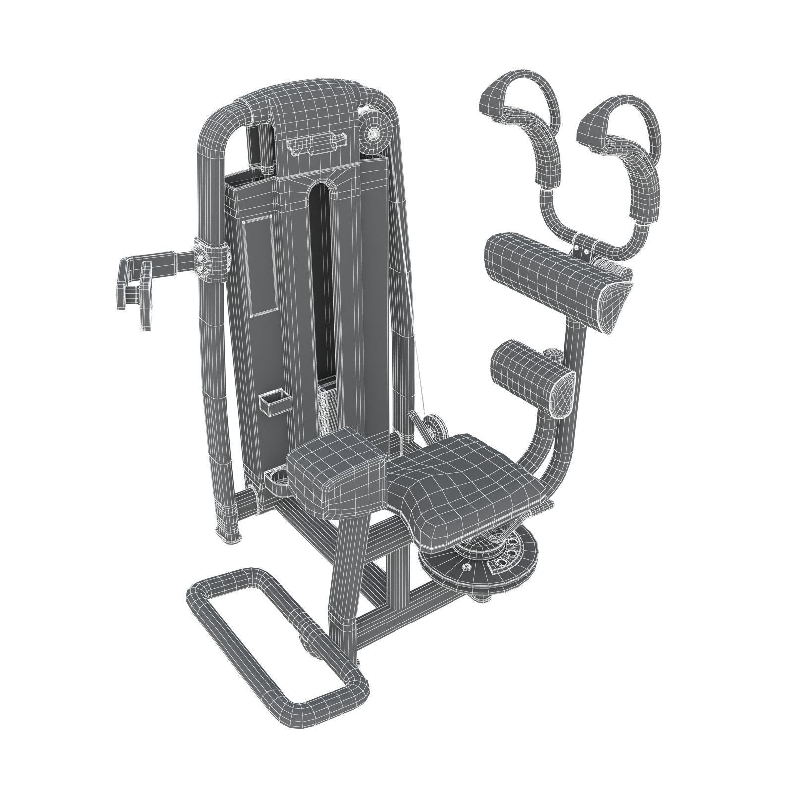 Technogym - Selectorised - Rotary Torso 3D model_7