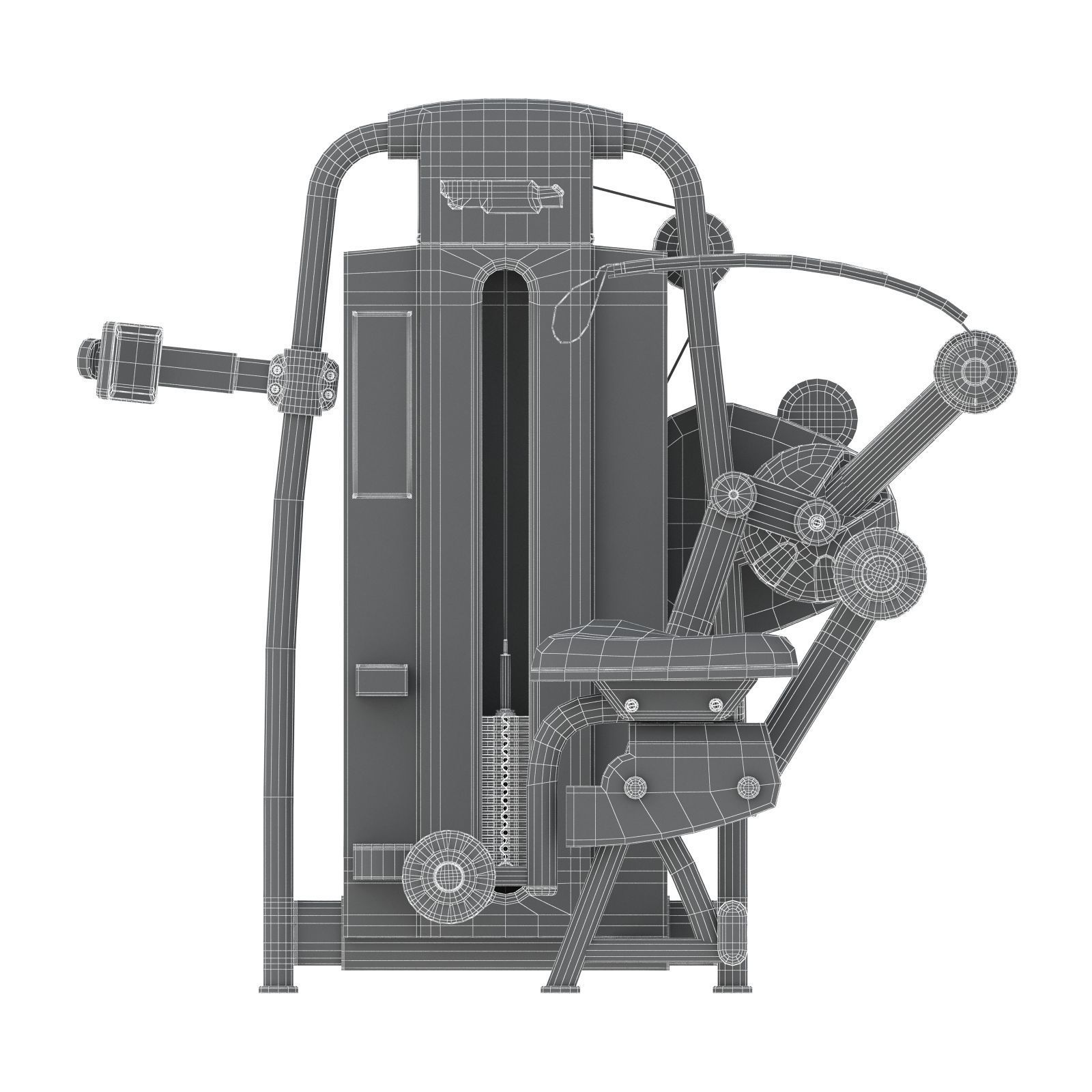 Technogym - Selectorised - Total Abdominal 3D model_9