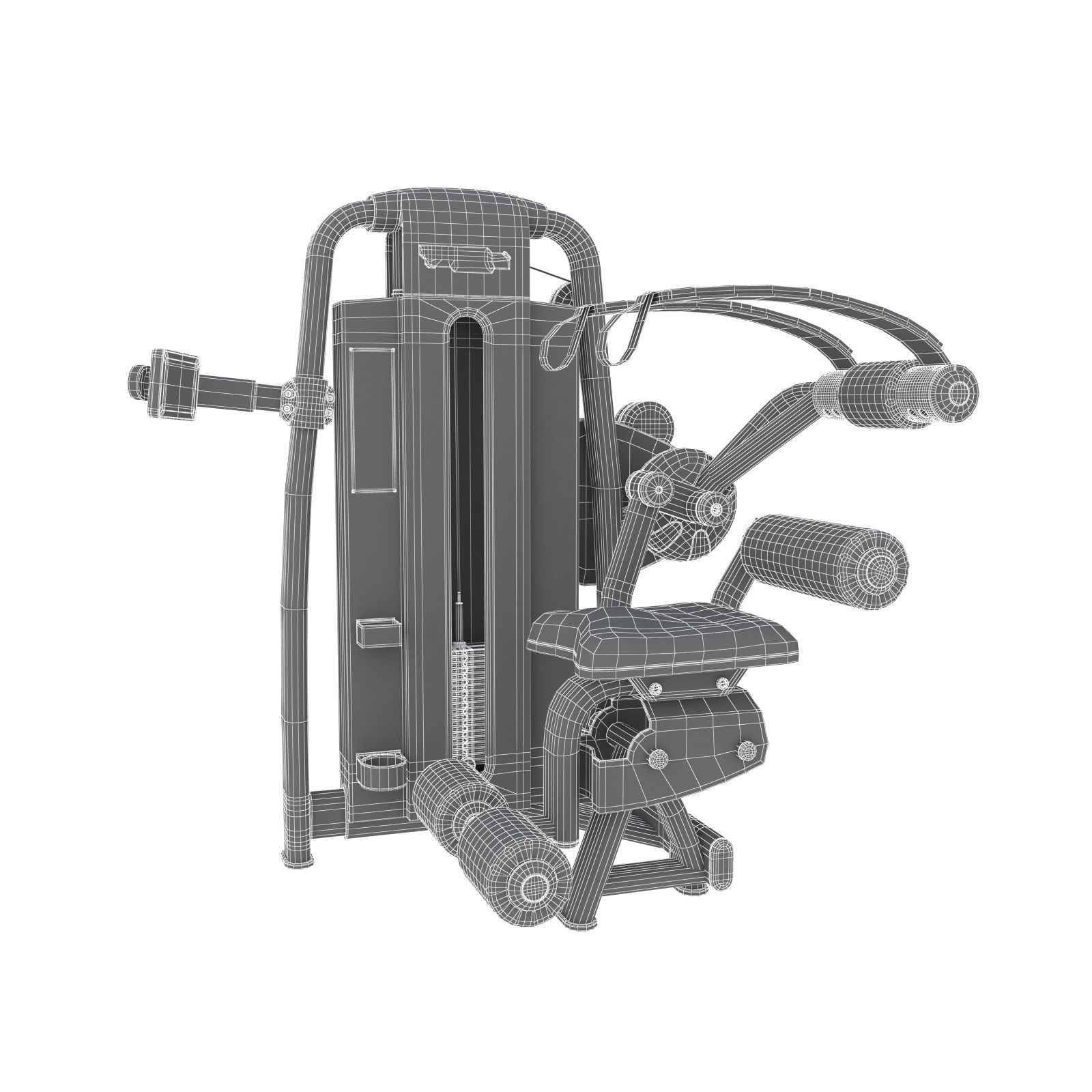 Technogym - Selectorised - Total Abdominal 3D model_7