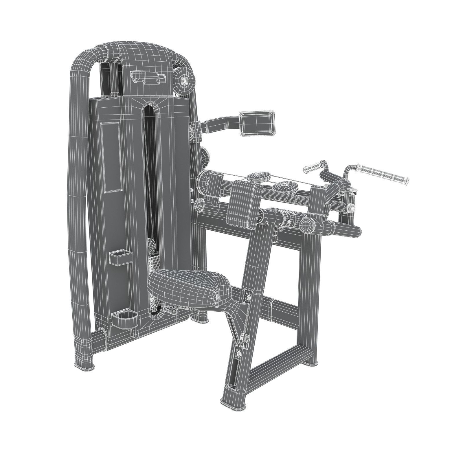 Technogym - Selectorised - Upper Back 3D model_8