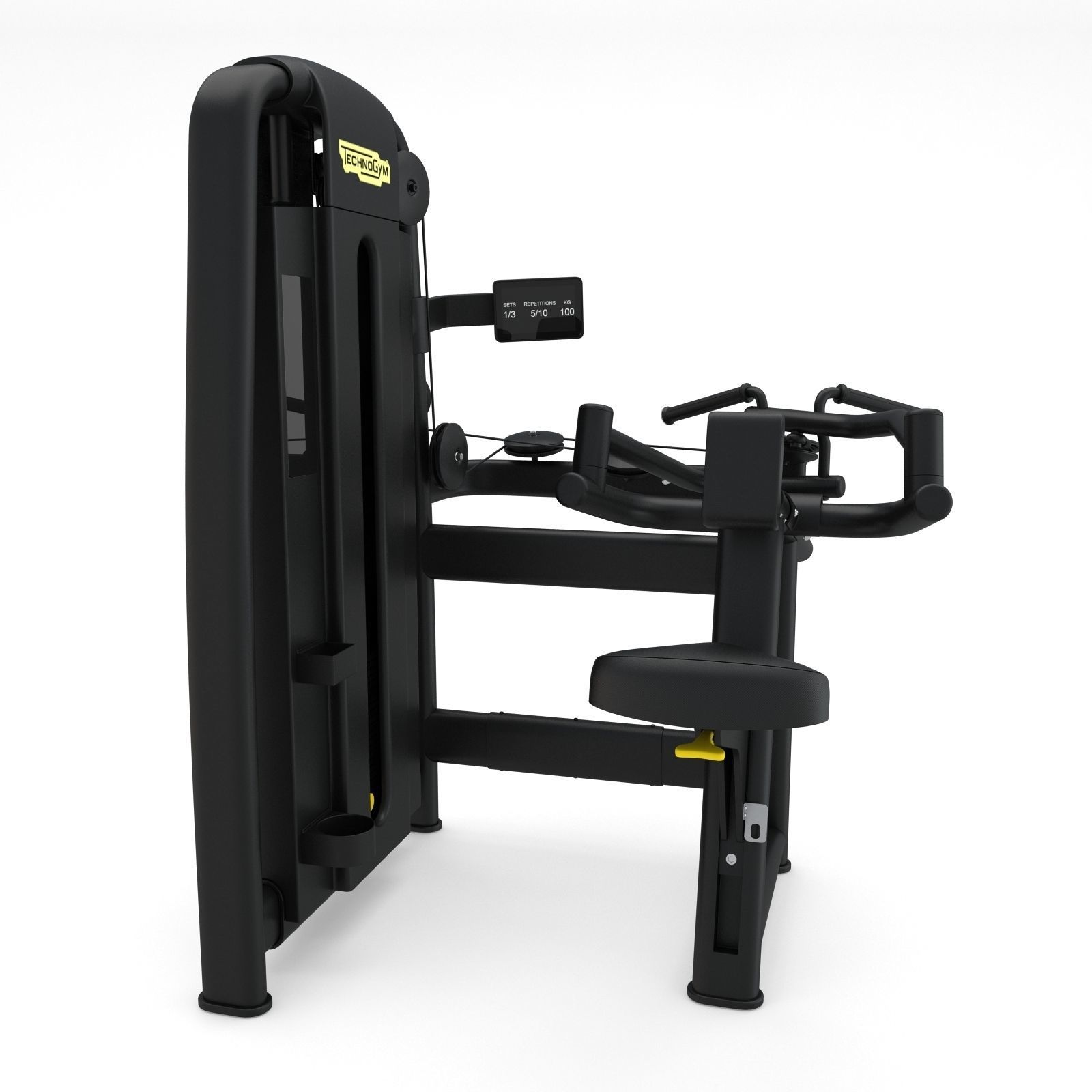 Technogym - Selectorised - Upper Back 3D model_5