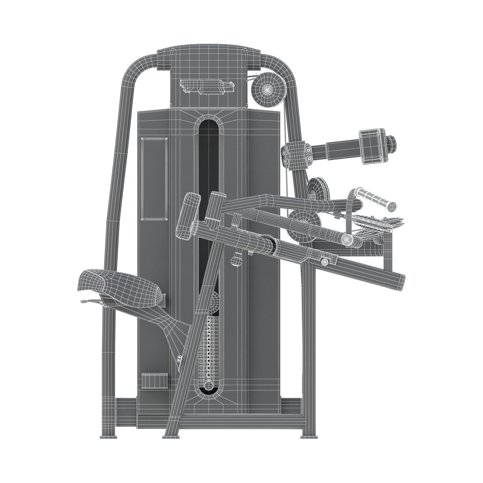 Technogym - Selectorised - Upper Back 3D model_9