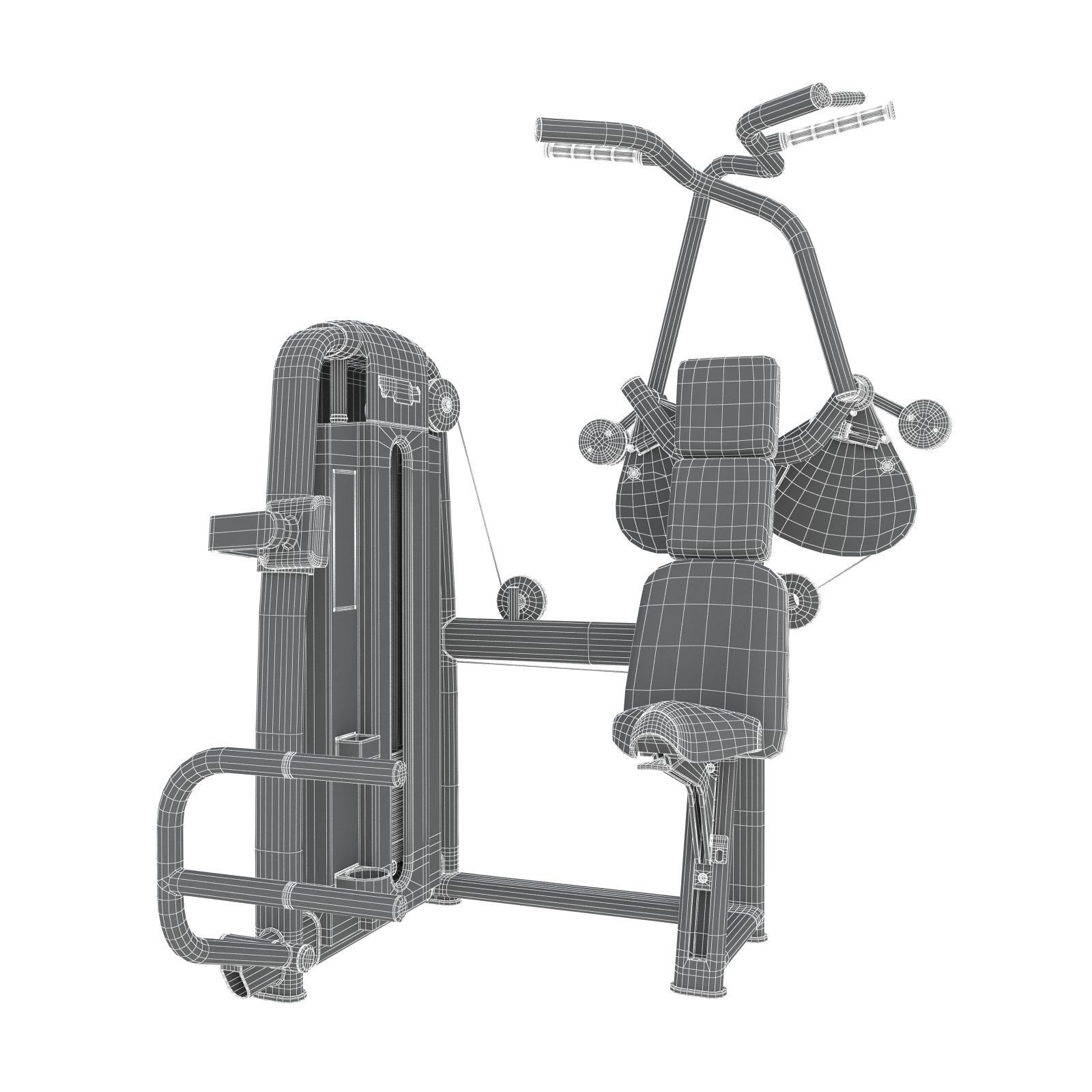 Technogym - Selectorised - Vertical Traction 3D model_9