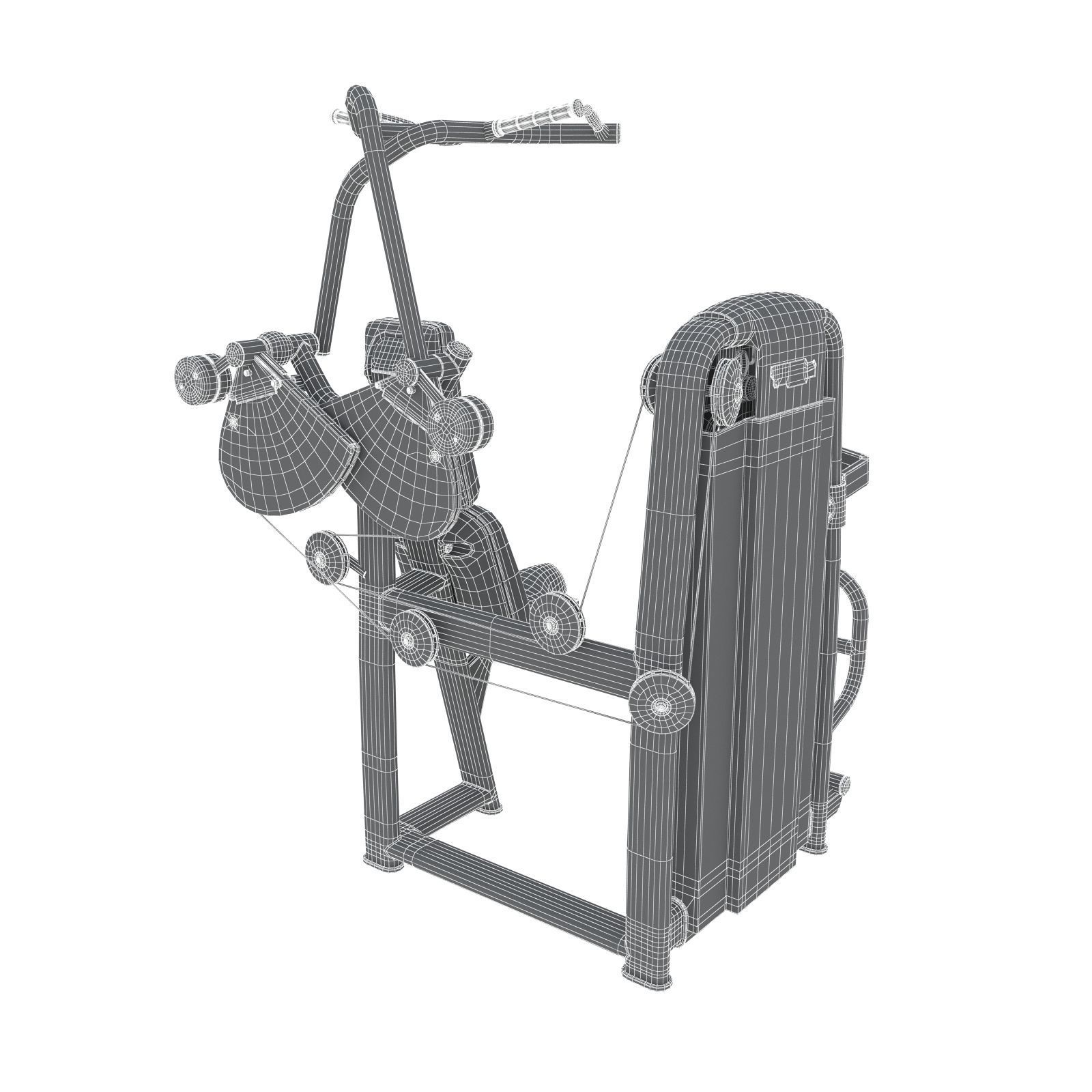 Technogym - Selectorised - Vertical Traction 3D model_8