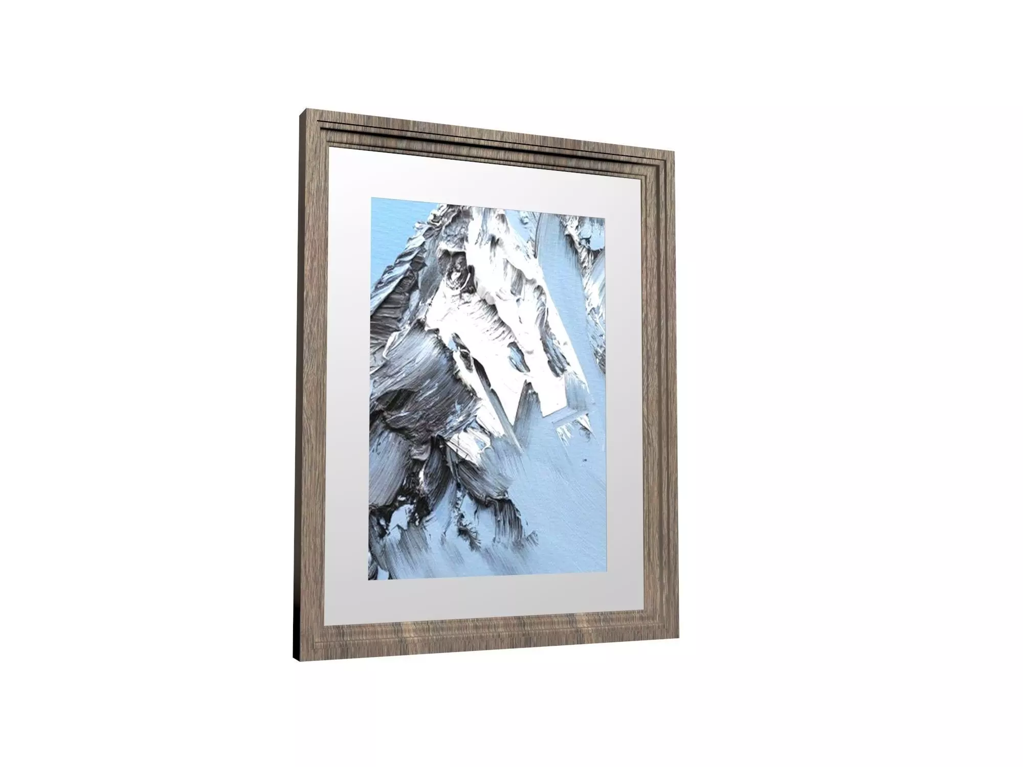 wooden photo frame Free 3D model