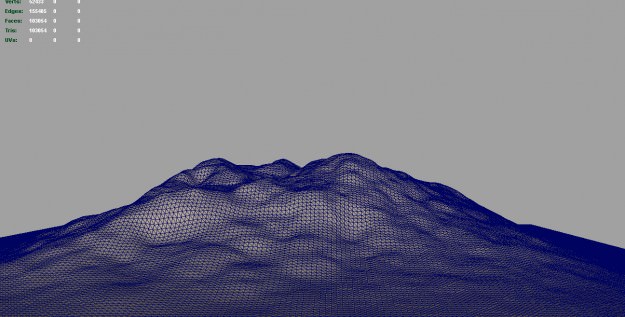 3d Terrain Mountain 3D model_1