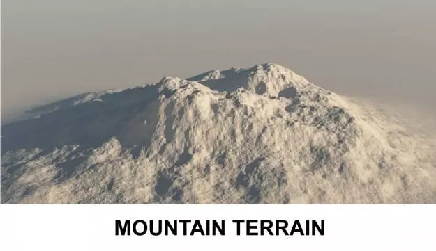 3d Terrain Mountain 3D model_0