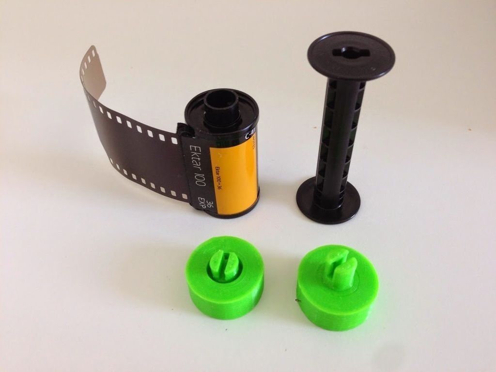 35mm Film on 120 Spool Adapter Free 3D print model_4