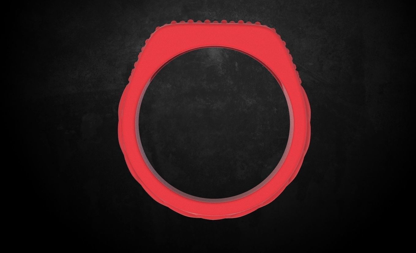 Ring with stones size 9 187 3D print model_13