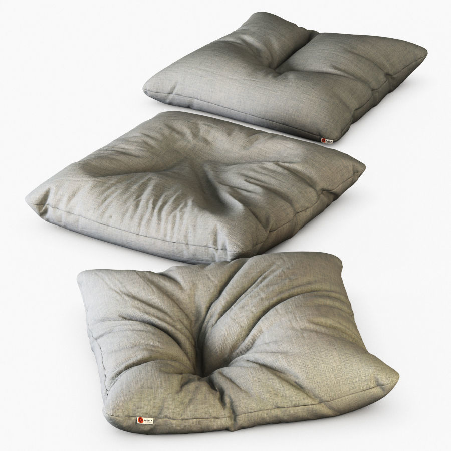 Pouf Confettone Impermeabile 3D model_3