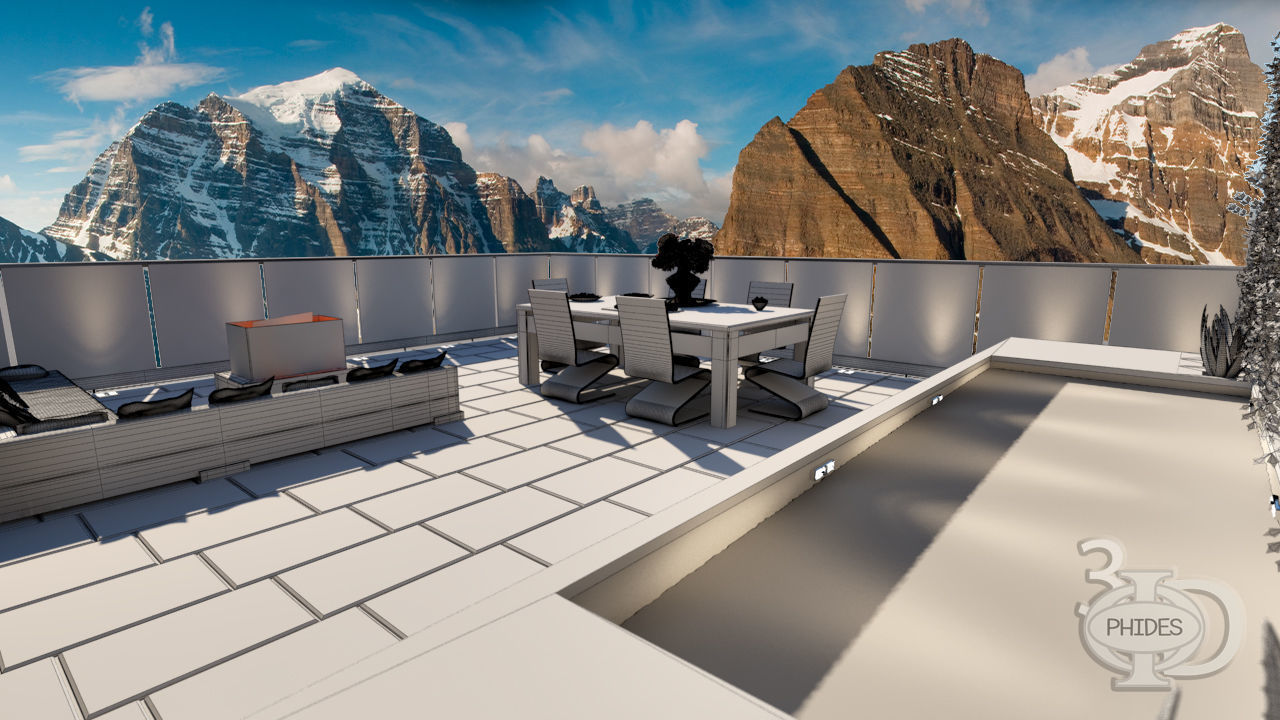 Bedroom 3 interior and exterior 3D model_13