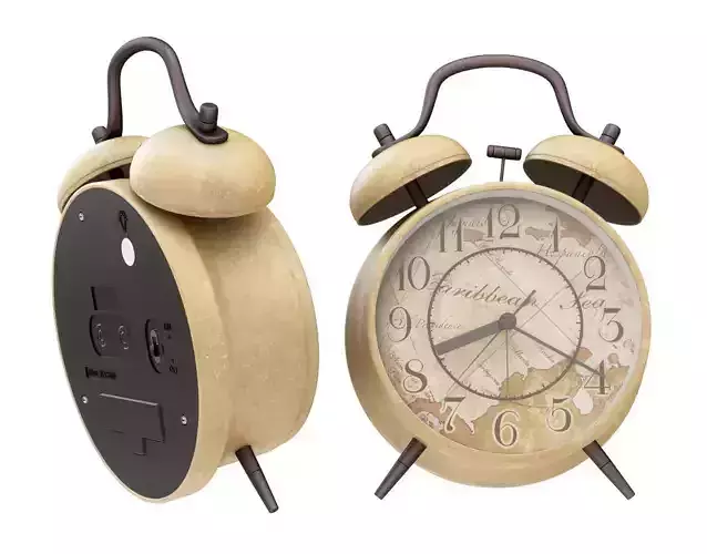 ANG 4 Silent Twin Bell Alarm Clock