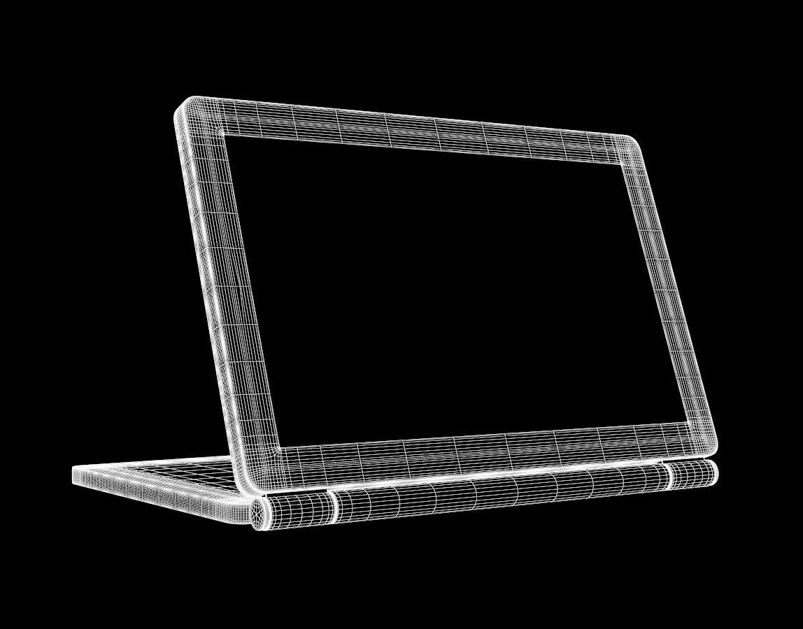 Pingenaneer Folding LCD Display Digital Travel Clock Desk 3D model_4