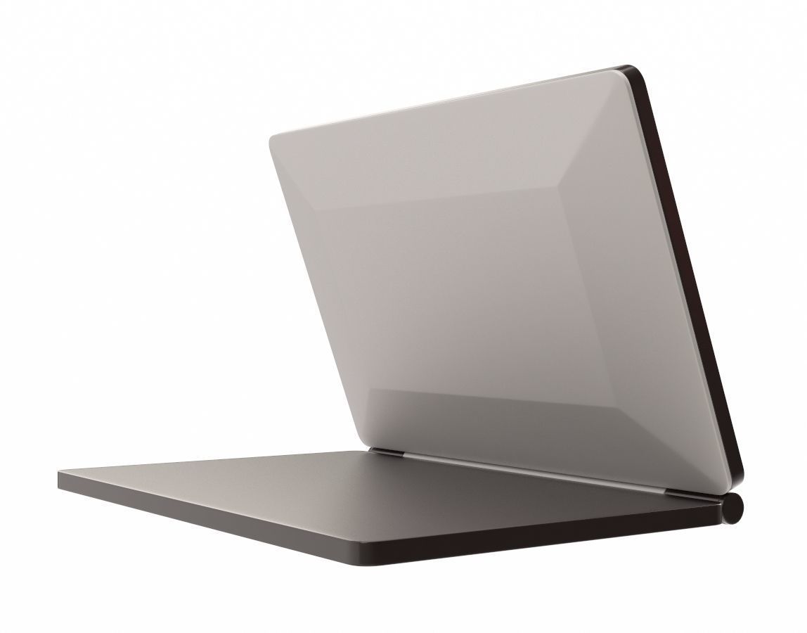 Pingenaneer Folding LCD Display Digital Travel Clock Desk 3D model_2