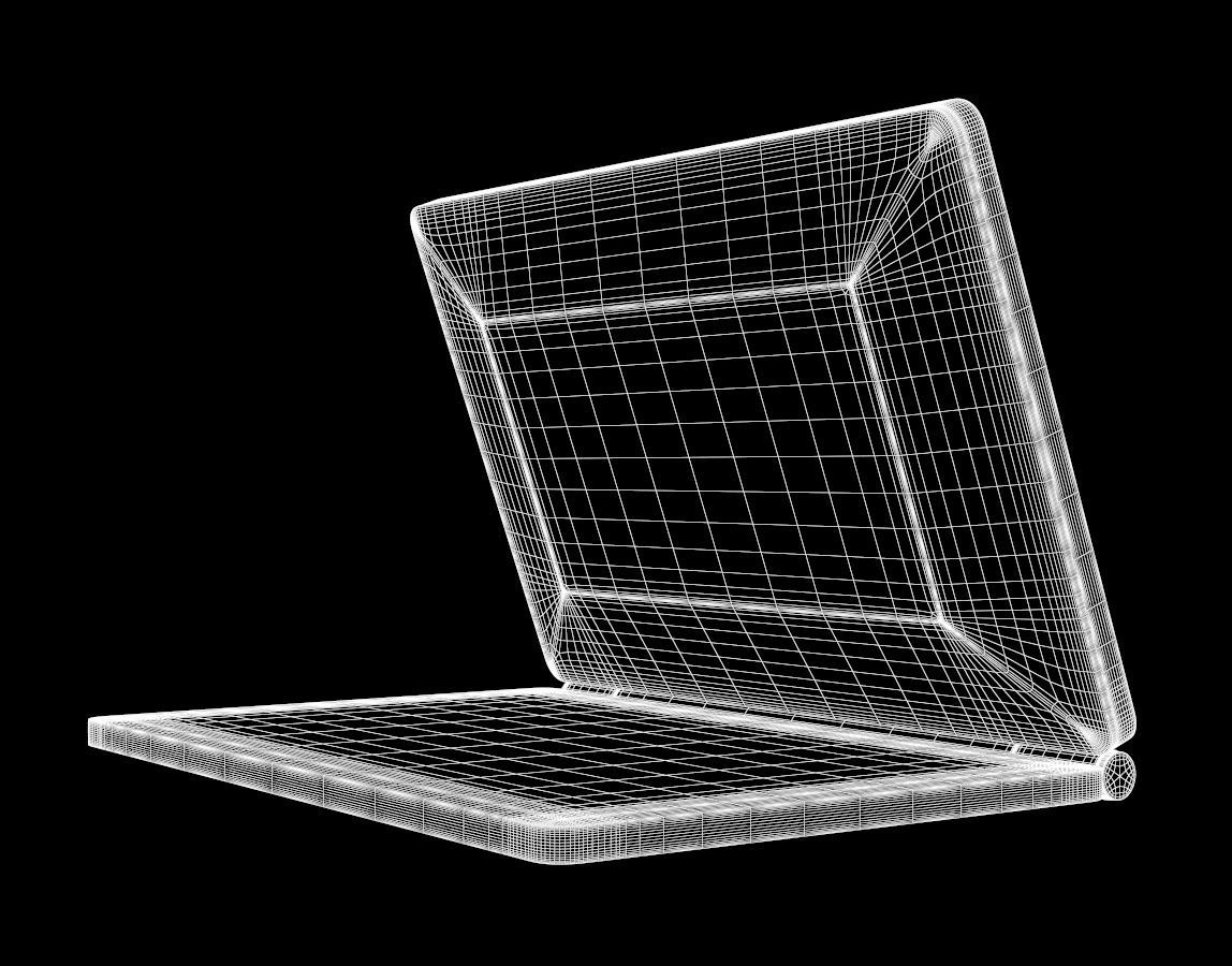 Pingenaneer Folding LCD Display Digital Travel Clock Desk 3D model_5