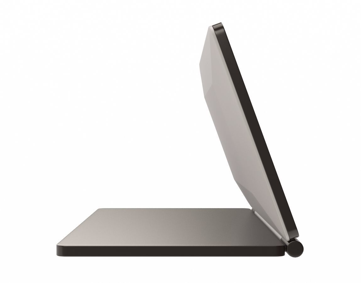 Pingenaneer Folding LCD Display Digital Travel Clock Desk 3D model_1