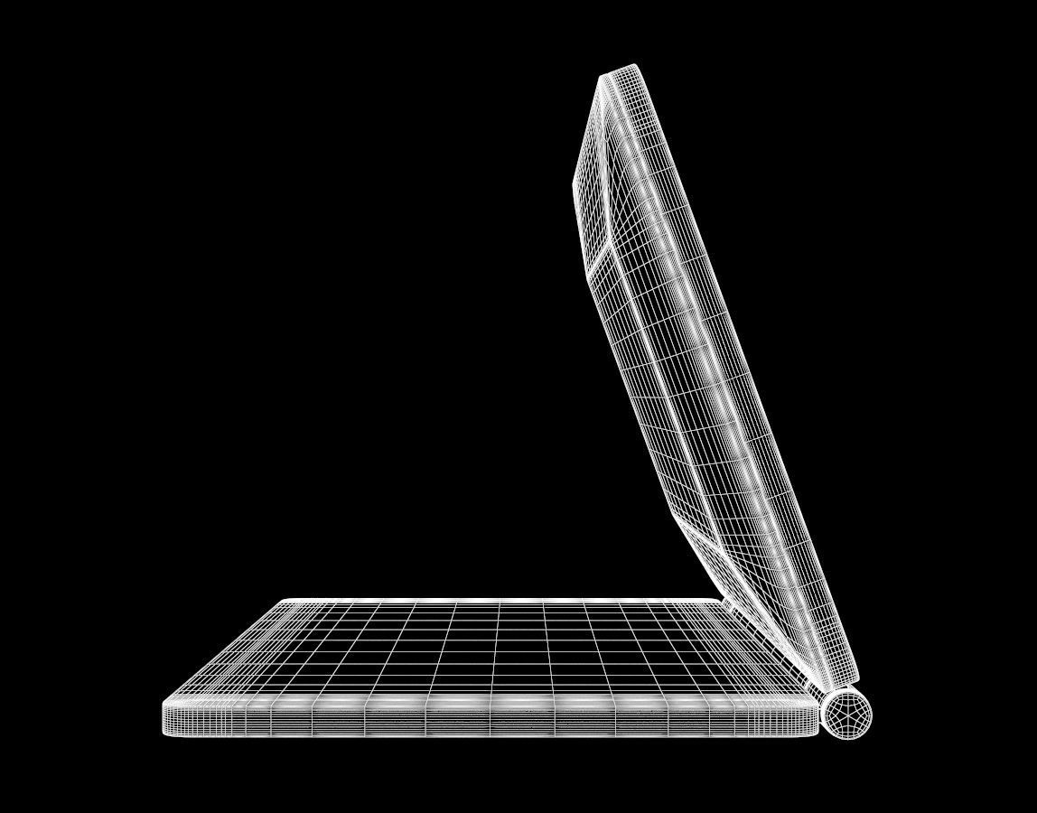 Pingenaneer Folding LCD Display Digital Travel Clock Desk 3D model_3