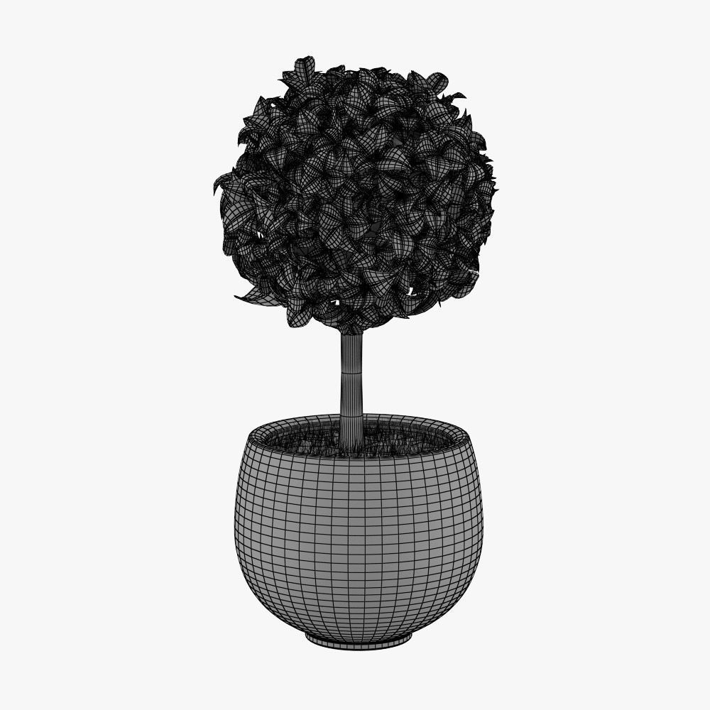 Artificial cacti rubberized topiary style 3D model_2