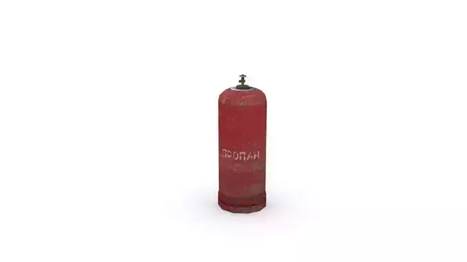 gas-cylinder fire extinguisher Free low-poly 3D model