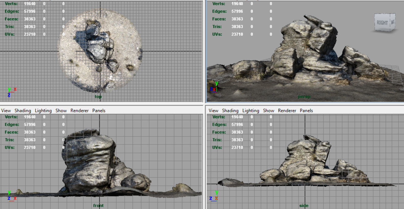 ROCK 25 Low-poly 3D model_9