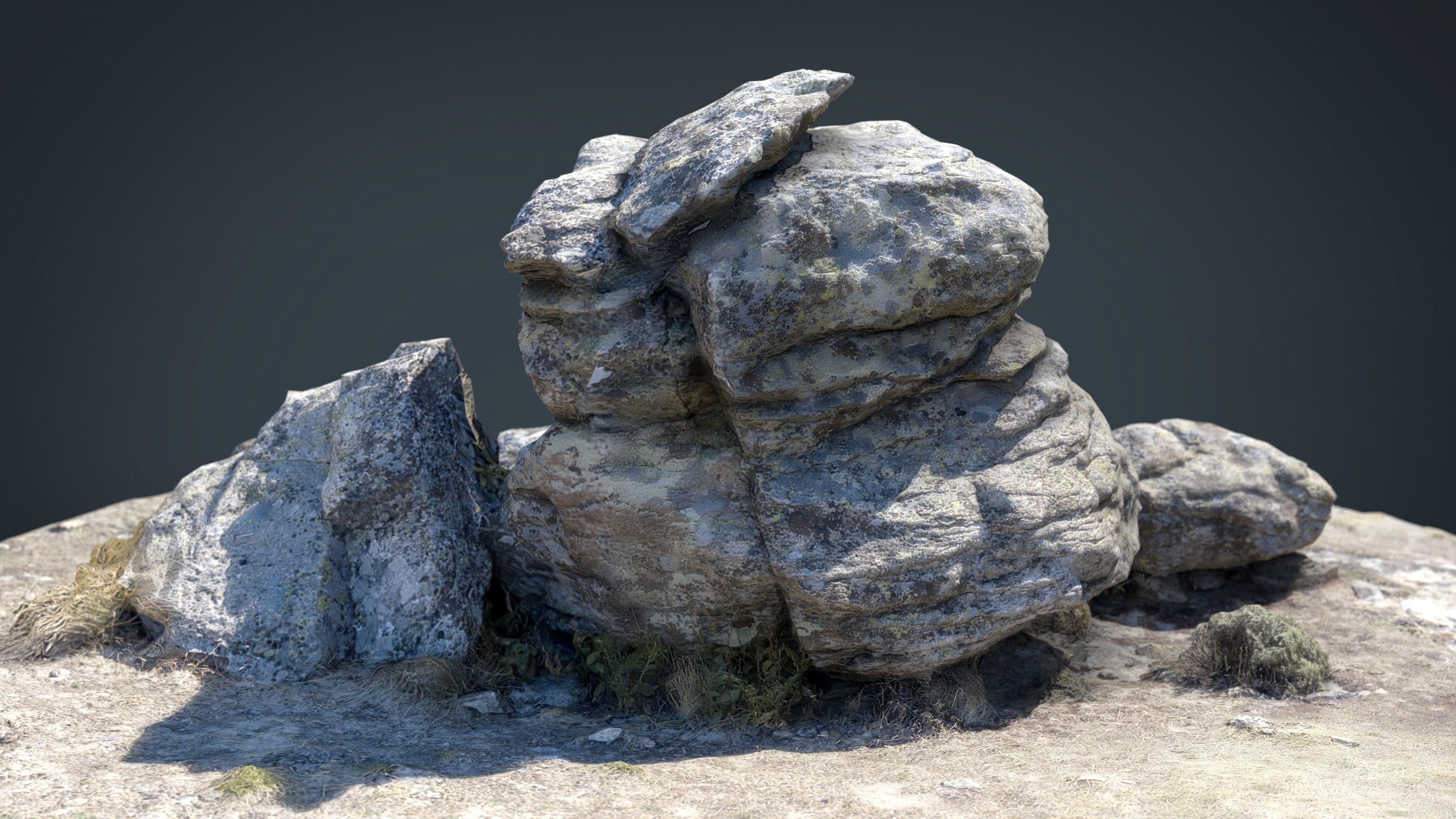 ROCK 25 Low-poly 3D model_13