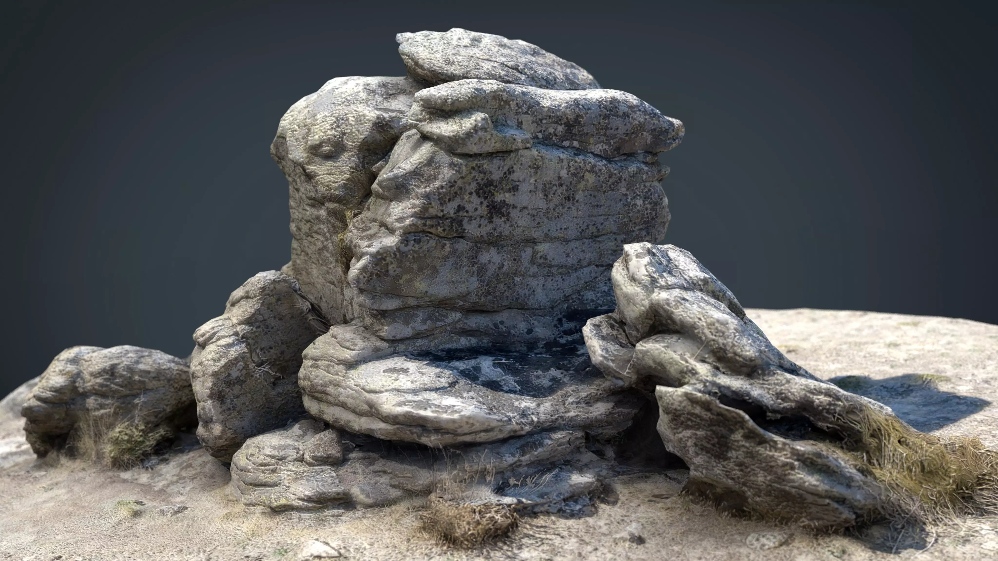ROCK 25 Low-poly 3D model_0