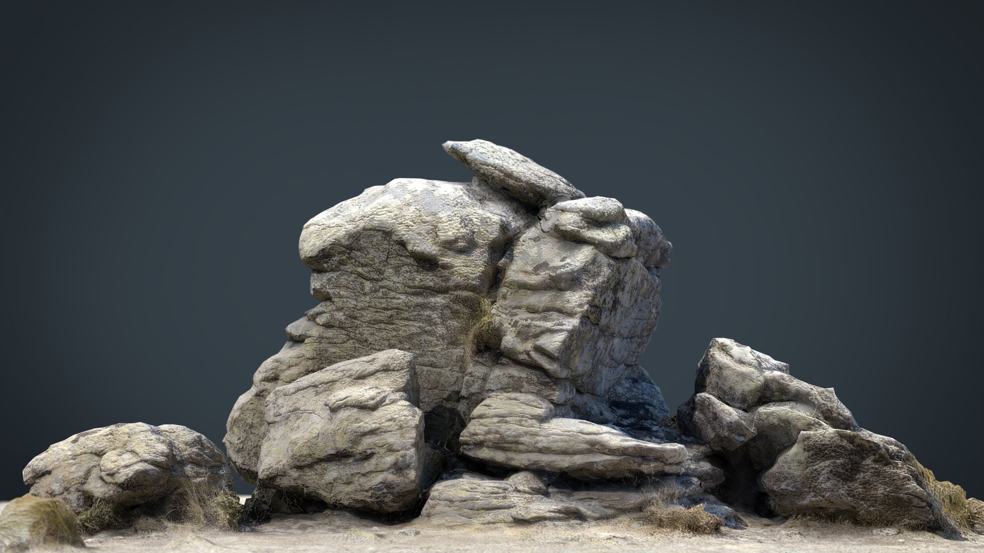 ROCK 25 Low-poly 3D model_2