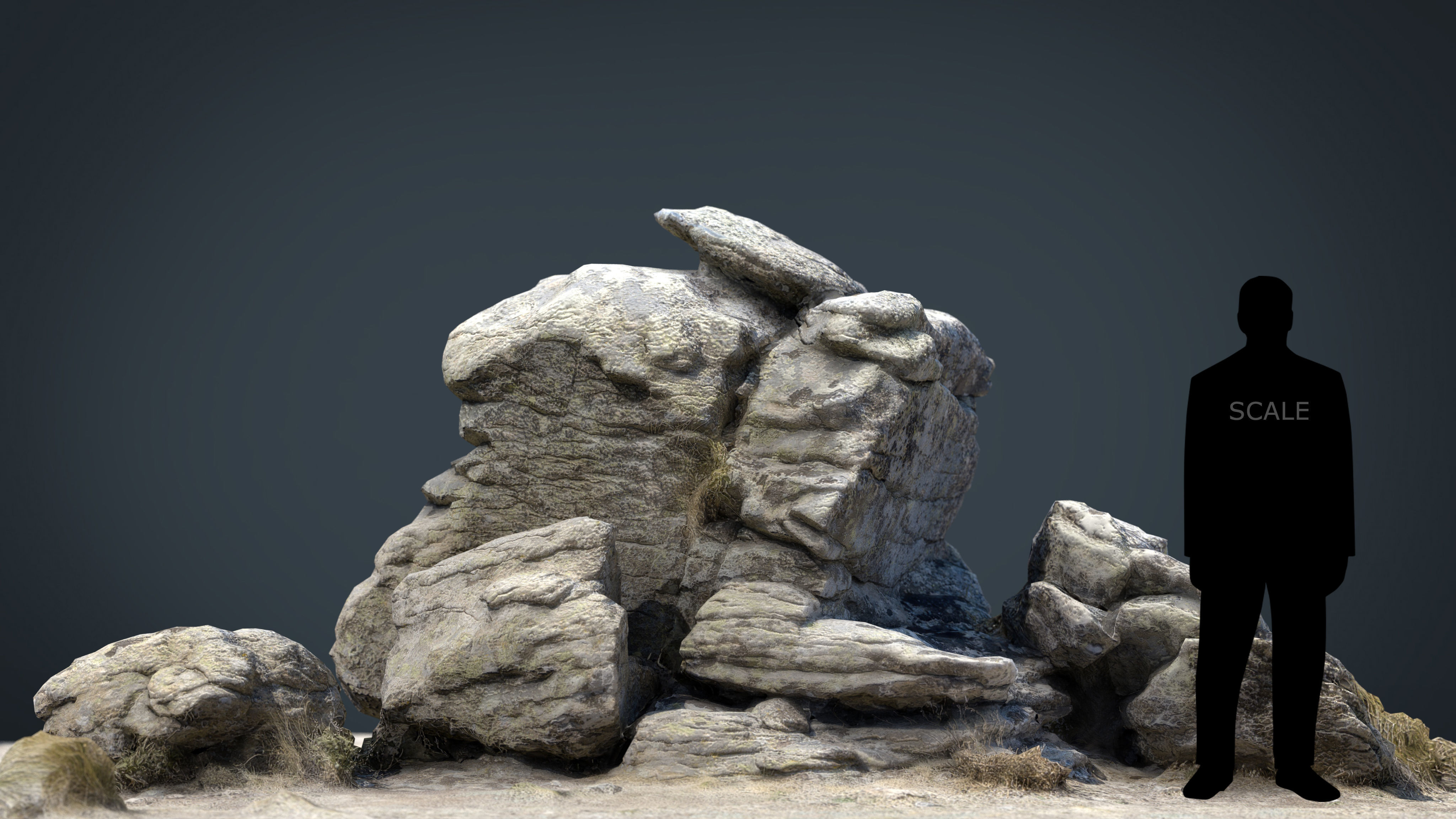 ROCK 25 Low-poly 3D model_16