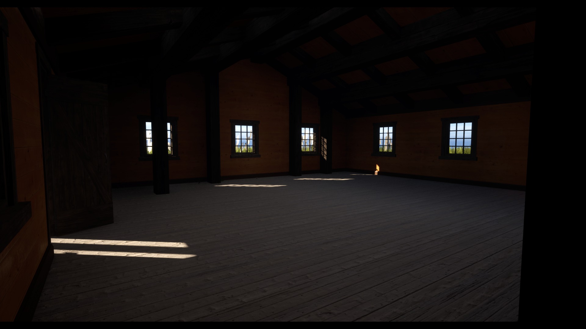 Log Cabin Low-poly 3D model_13