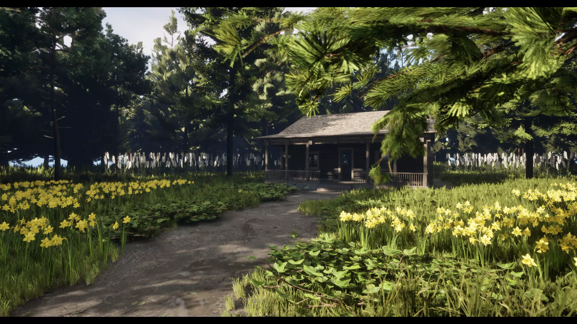 Log Cabin Low-poly 3D model_1