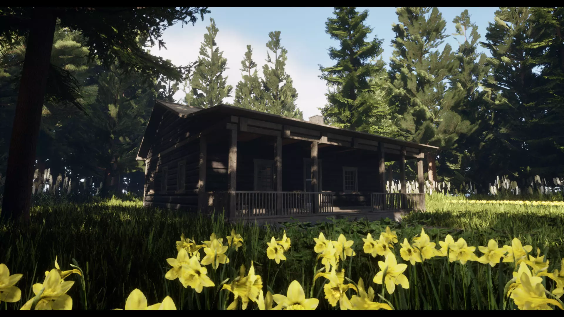 Log Cabin Low-poly 3D model_2